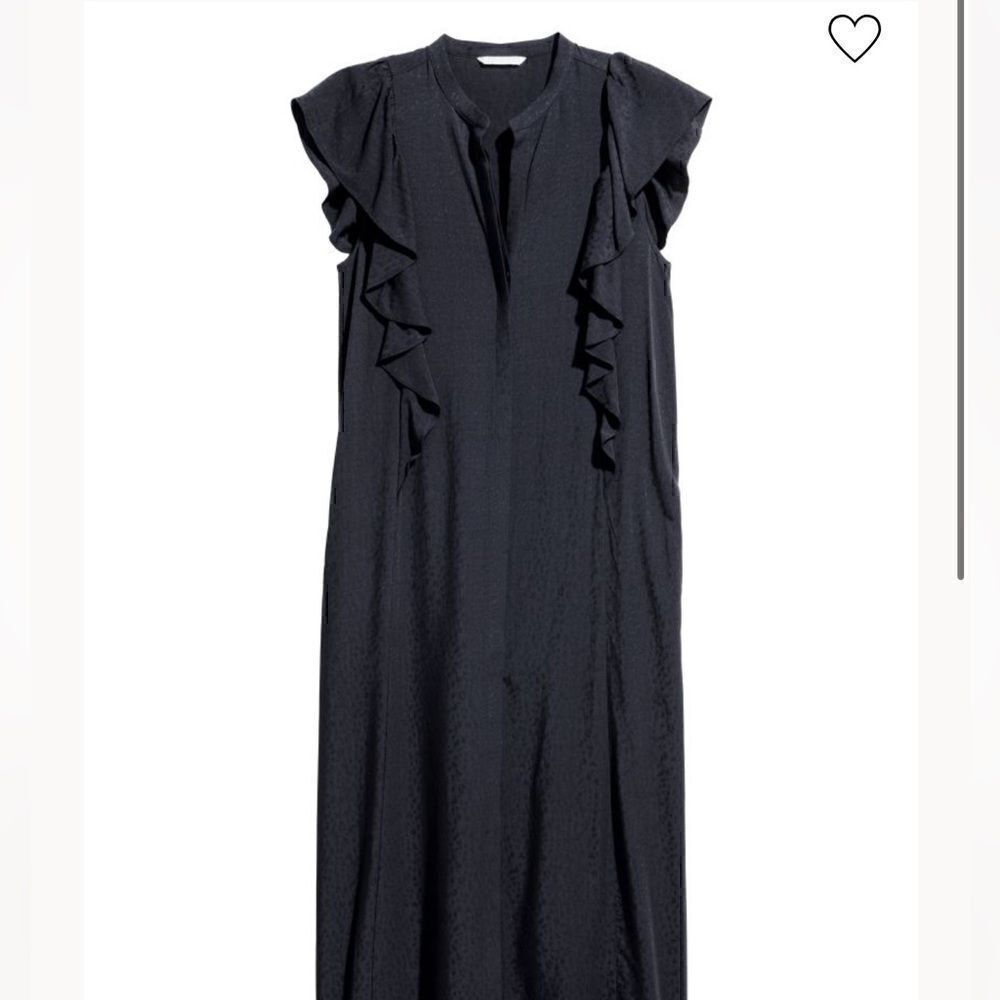 H & M Ankle-length button up dress in a patterned jacquard Size 2